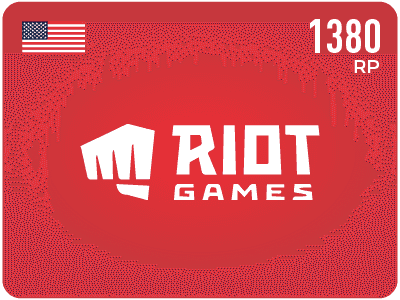Riot Points Card - $10 - 1380 RP (US Store)