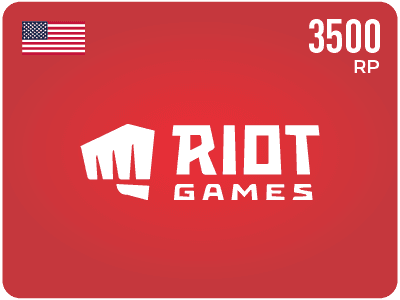 Riot Points Card - $25 - 3500 RP (US Store)