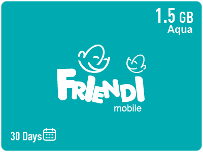 Friendi Aqua  1.5 GB  30 Days Card